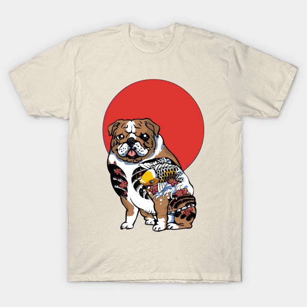Yakuza English Bulldog T-Shirt by huebucket